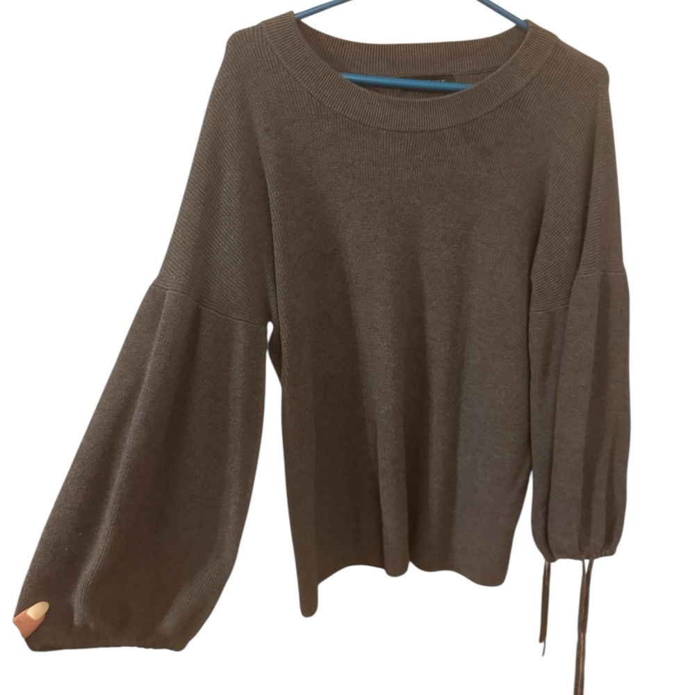 Banana Republic Dark Gray Balloon Sleeve Sweater – Size XL